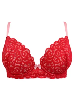 Romance Moulded Set - Red/Pink -Curve by Lingerie 268427 20211108141200