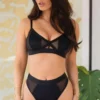 India Mesh Lace Set - Black