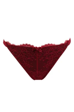 Dark Romance Thong - Red/Black -Curve by Lingerie 271342 20221027164700