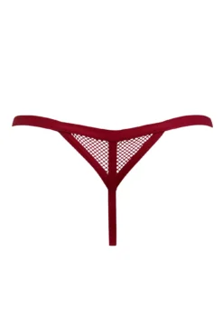 Dark Romance Thong - Red/Black -Curve by Lingerie 271343 20221027164700