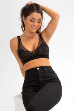 Milan DD+ Non Wired Bralette - Black 9 Milan DD+ Non Wired Bralette - Black -Curve by Lingerie 272064 20211214122800