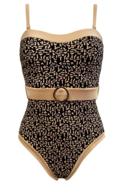 Casablanca Removable Straps Belted Control Swimsui - Black/Gold 10 Casablanca Removable Straps Belted Control Swimsui - Black/Gold -Curve by Lingerie 274801 20220211134200