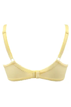 Flora Lightly Padded Underwired Bra - Yellow -Curve by Lingerie 277541 20230425101500