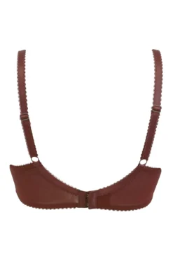 Flora Underwired Bra - Chocolate -Curve by Lingerie 279515 20230608165200