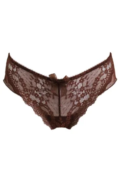 Flora Brazilian Brief - Chocolate -Curve by Lingerie 279546 20230608164100