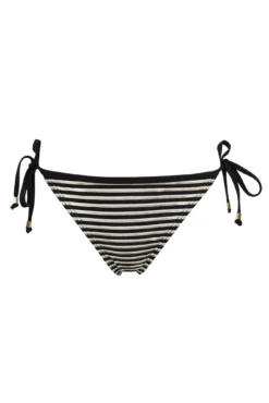 Radiance Tie Side Brief - Black/White/Gold -Curve by Lingerie 280254 20220322165100