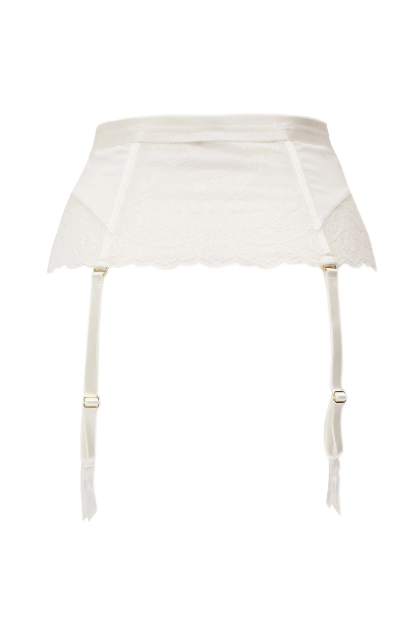 Divine Front Fastening Deep Suspender - Ivory 6 Divine Front Fastening Deep Suspender - Ivory - Image 6