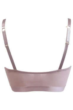 India Front Fastening Underwired Bralette - Rose Gold -Curve by Lingerie 280998 20220509151200