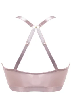 India Front Fastening Underwired Bralette - Rose Gold -Curve by Lingerie 280999 20220509151200