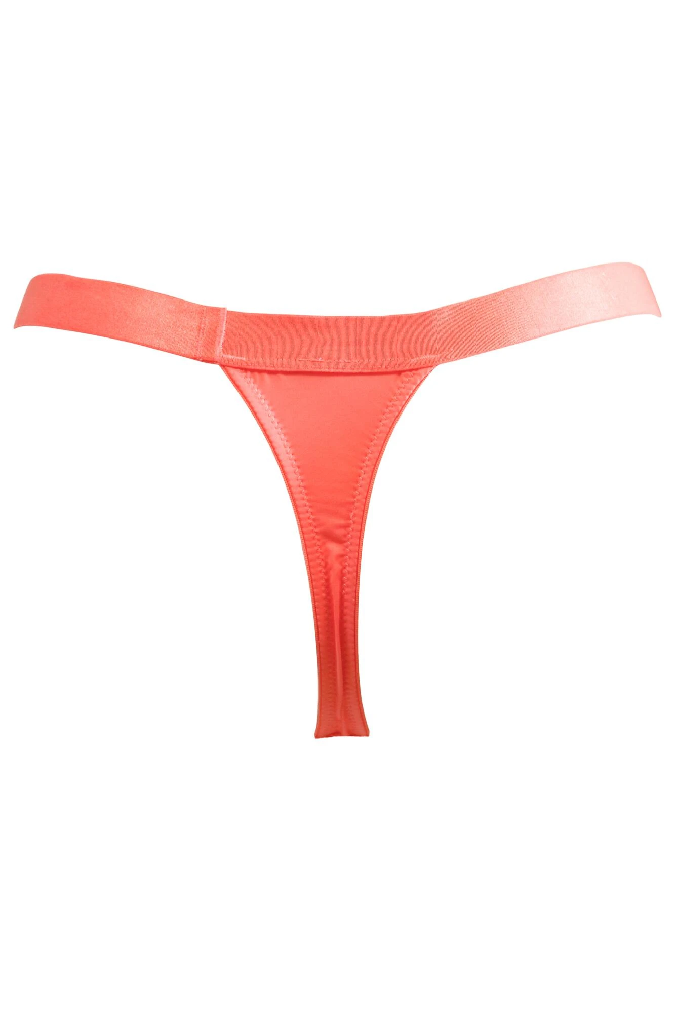 India High Leg Thong - Coral 5 India High Leg Thong - Coral - Image 5