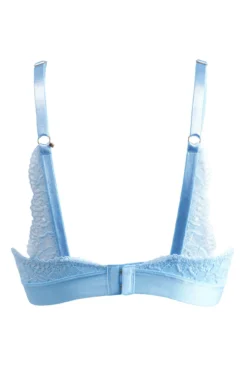 India Removable Padded Soft Triangle Bra - Powder Blue -Curve by Lingerie 281011 20220330143800