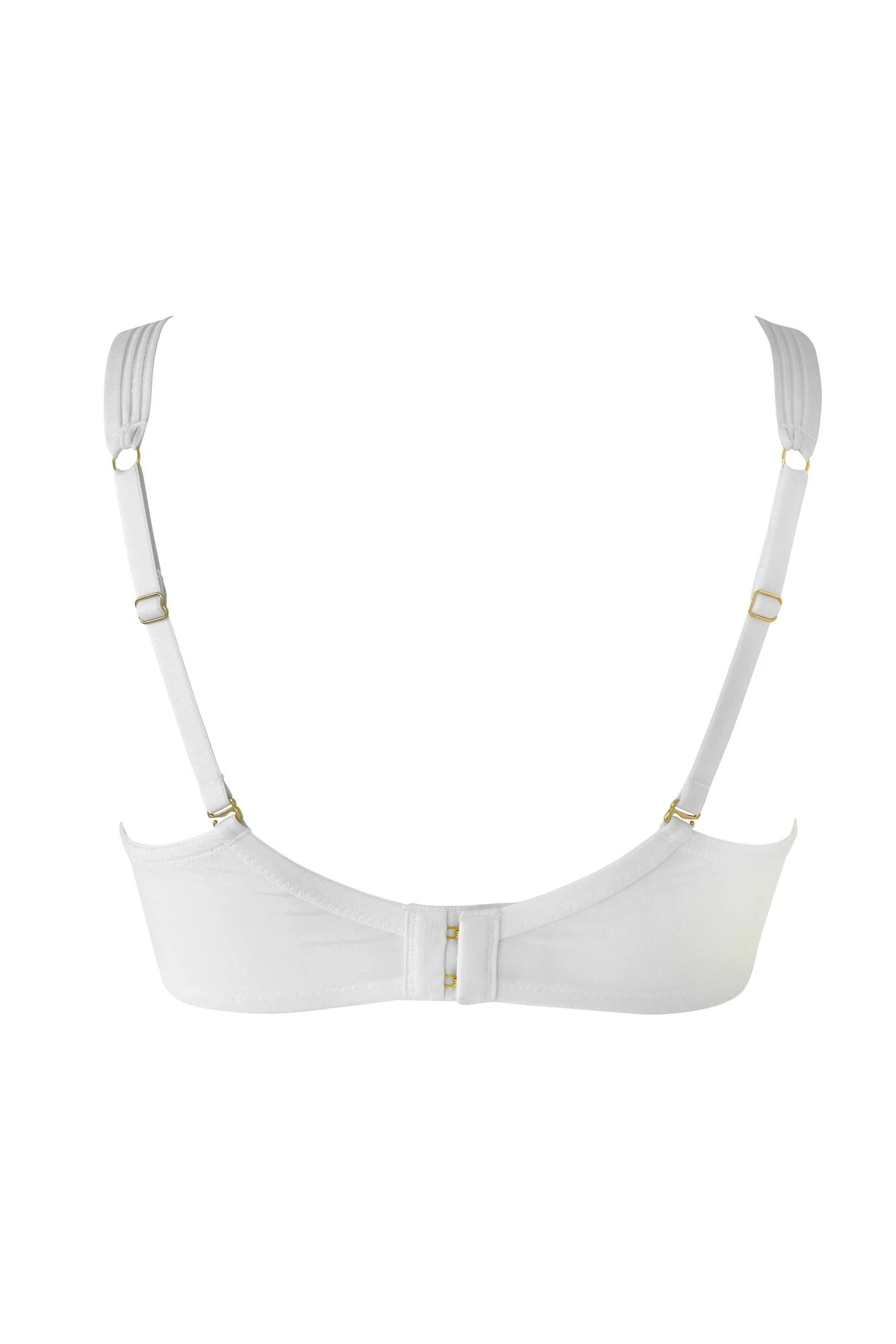 India Stripe Plunge Underwired Bra - White 4 India Stripe Plunge Underwired Bra - White - Image 4