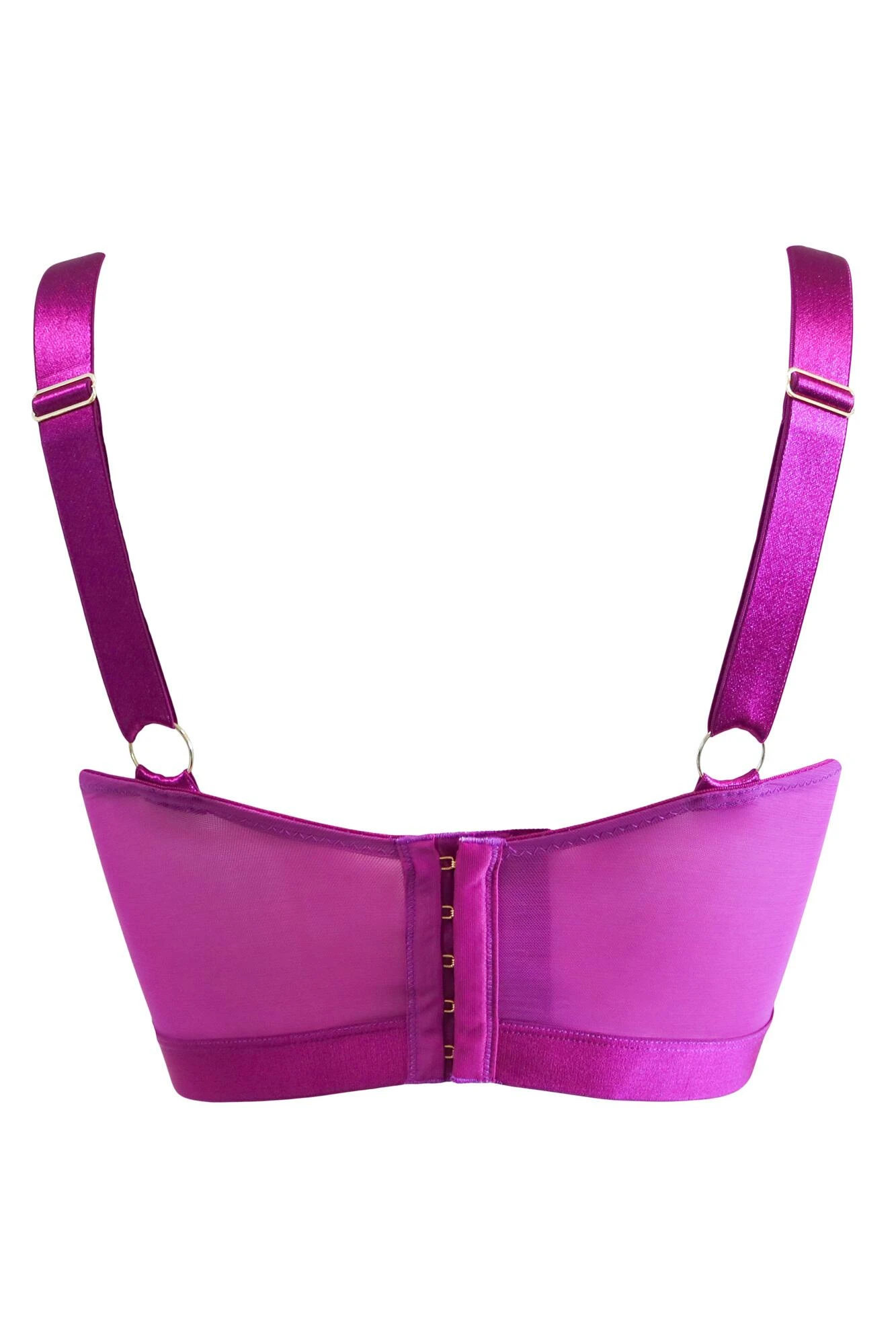 India Embroidery Underwired Bustier - Orchid 8 India Embroidery Underwired Bustier - Orchid - Image 8