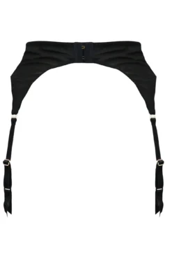 India Lace And Mesh Suspender - Black -Curve by Lingerie 281140 20220330153200