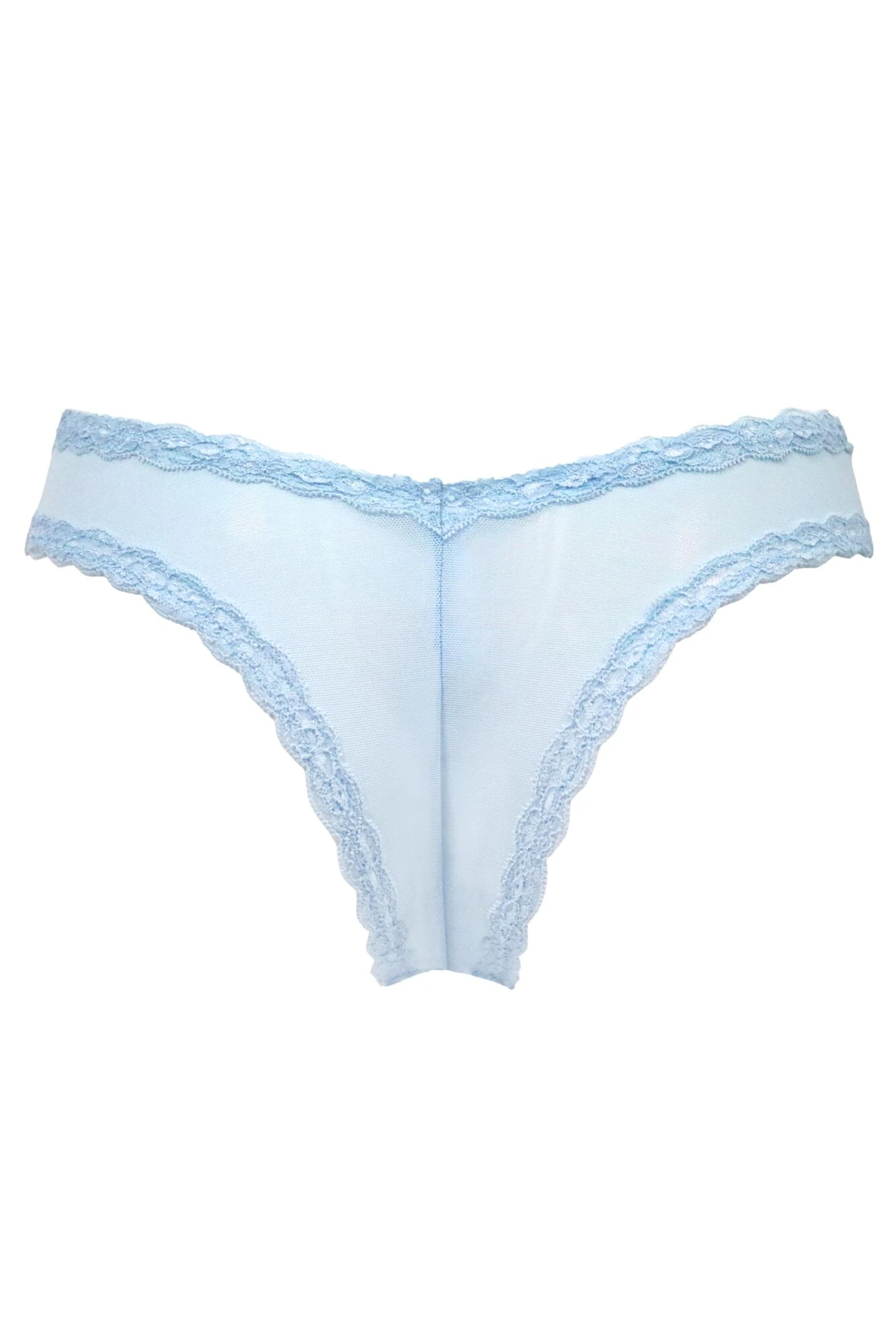 Luxe Linear V Shaped Brazilian Brief - Powder Blue 5 Luxe Linear V Shaped Brazilian Brief - Powder Blue - Image 5