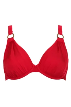 Samoa Non Padded Underwired Top - Red 8 Samoa Non Padded Underwired Top - Red -Curve by Lingerie 282414 20220412165600