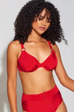 Samoa Non Padded Underwired Top - Red