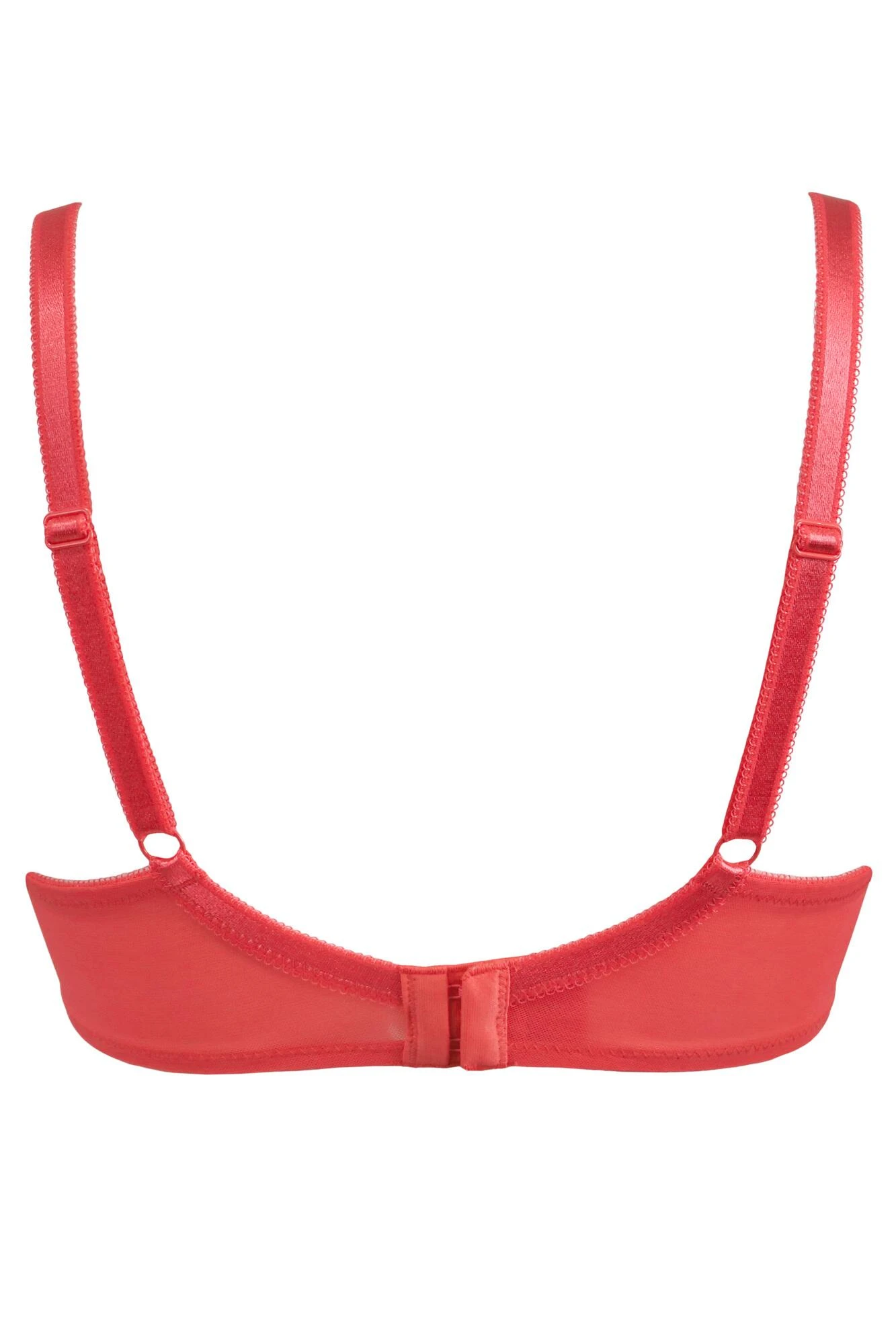 Rebel Underwired Plunge Bra - Coral 4 Rebel Underwired Plunge Bra - Coral - Image 4