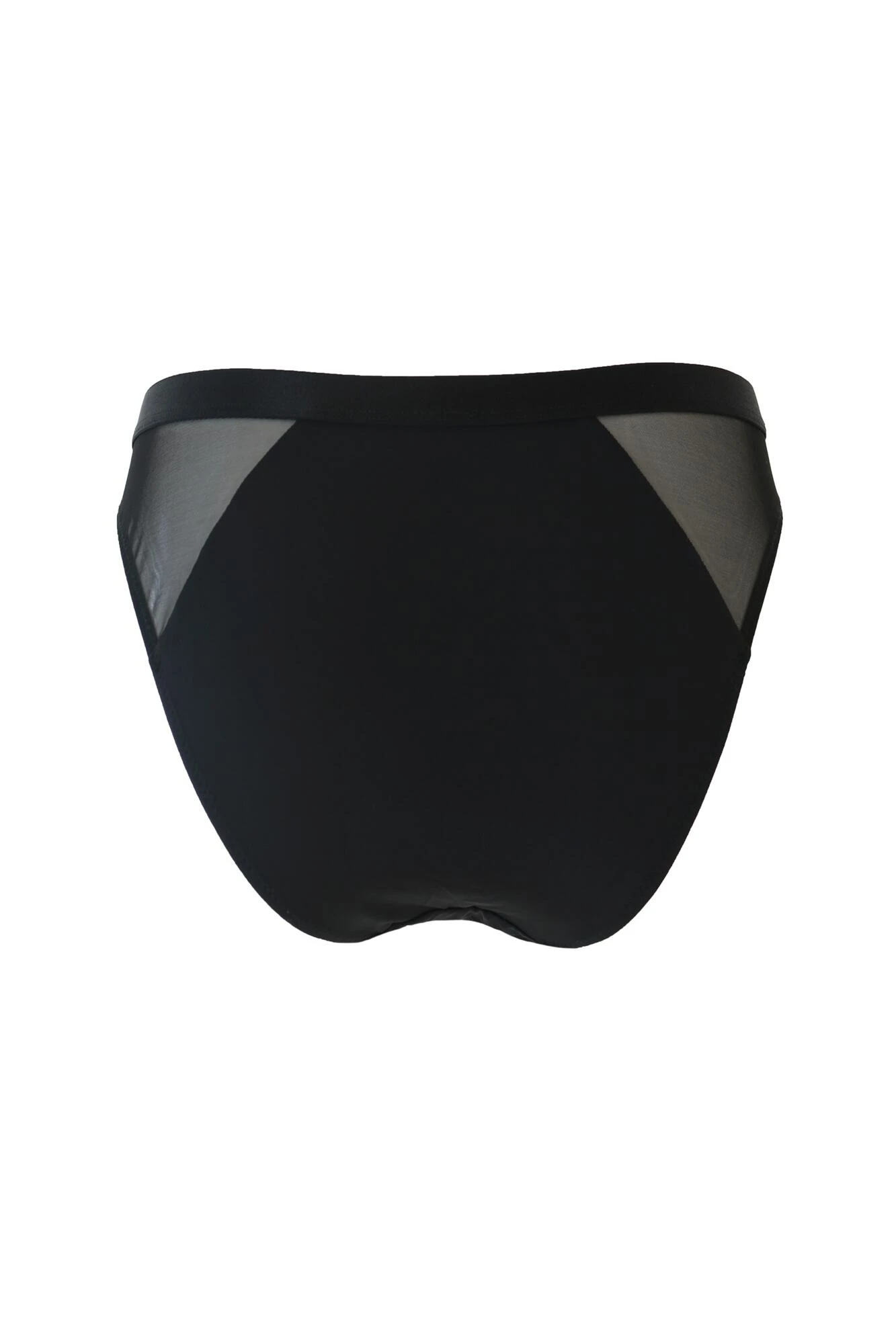 India Sheer And Opaque Brazilian Brief - Black 7 India Sheer And Opaque Brazilian Brief - Black - Image 7