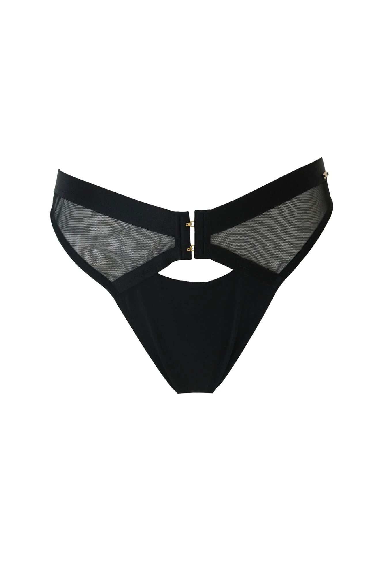 India Sheer And Opaque Brazilian Brief - Black 6 India Sheer And Opaque Brazilian Brief - Black - Image 6