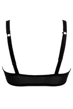 Reflection Front Fastening Padded Bra - Black -Curve by Lingerie 285309 20221018160500