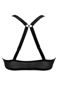 Reflection Front Fastening Padded Bra - Black -Curve by Lingerie 285310 20221018160500