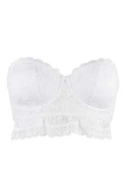 Rebel Strapless Longline Bra - White 12 Rebel Strapless Longline Bra - White -Curve by Lingerie 286214 20230614153100