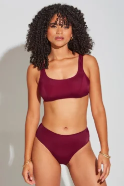 Space High Leg Bottom - Dark Red -Curve by Lingerie 286410 20220923125700