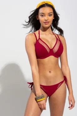 Glamazon High Leg Tie Side Brief - Red 7 Glamazon High Leg Tie Side Brief - Red -Curve by Lingerie 287127 20220531155400