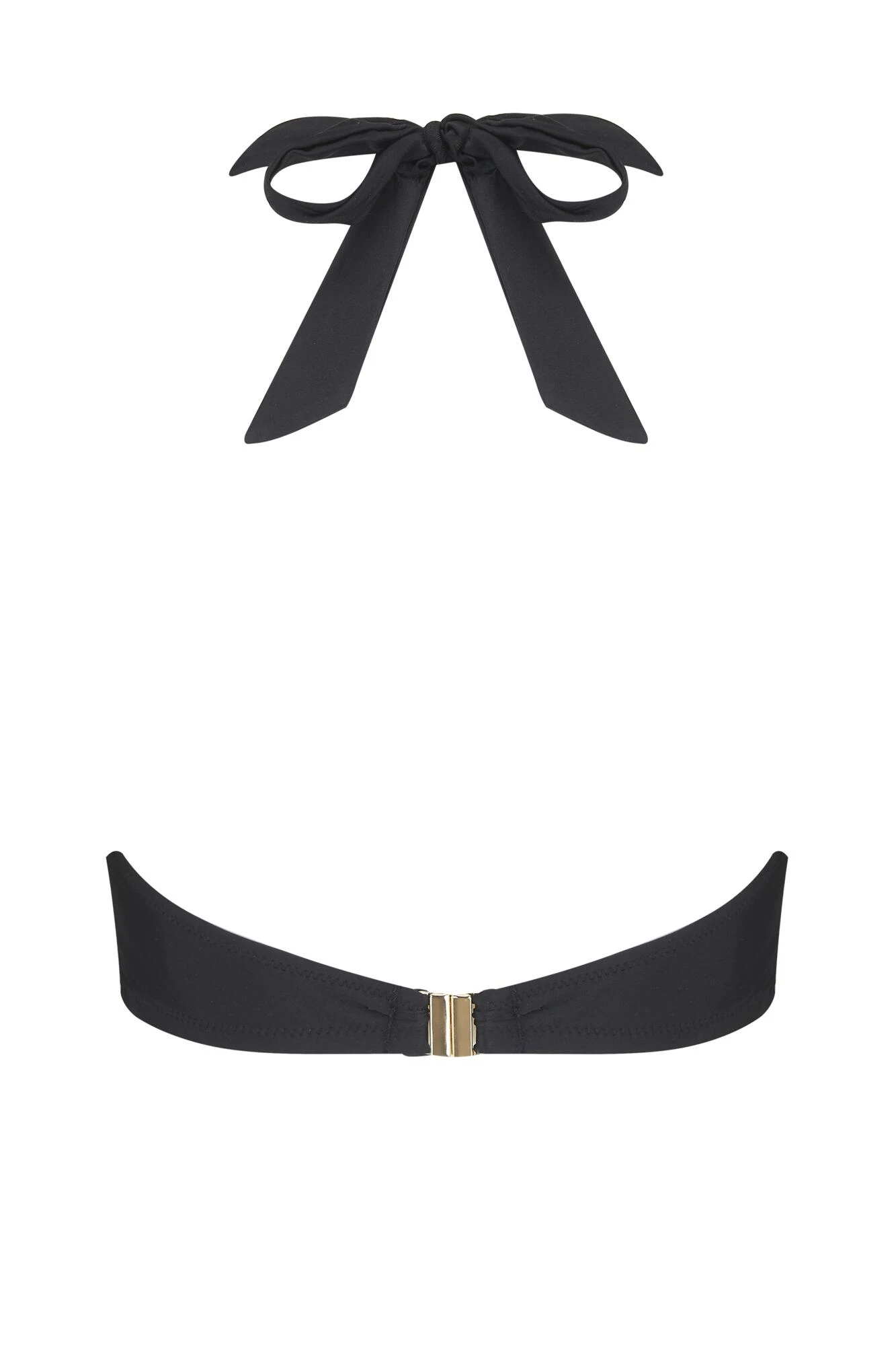 India Recycled Longline Underwired Halter Top - Black 5 India Recycled Longline Underwired Halter Top - Black - Image 5