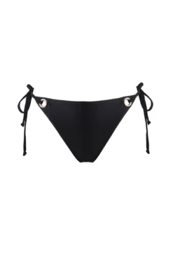 India Recycled Tie Side Bikini Brief - Black -Curve by Lingerie 287539 20220607135500