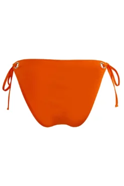India Recycled Tie Side Bikini Brief - Orange -Curve by Lingerie 287552 20220927120600