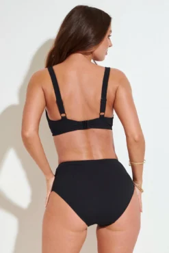 Cali Recycled High Waist Belted Control Brief - Black -Curve by Lingerie 288479 20220705161200