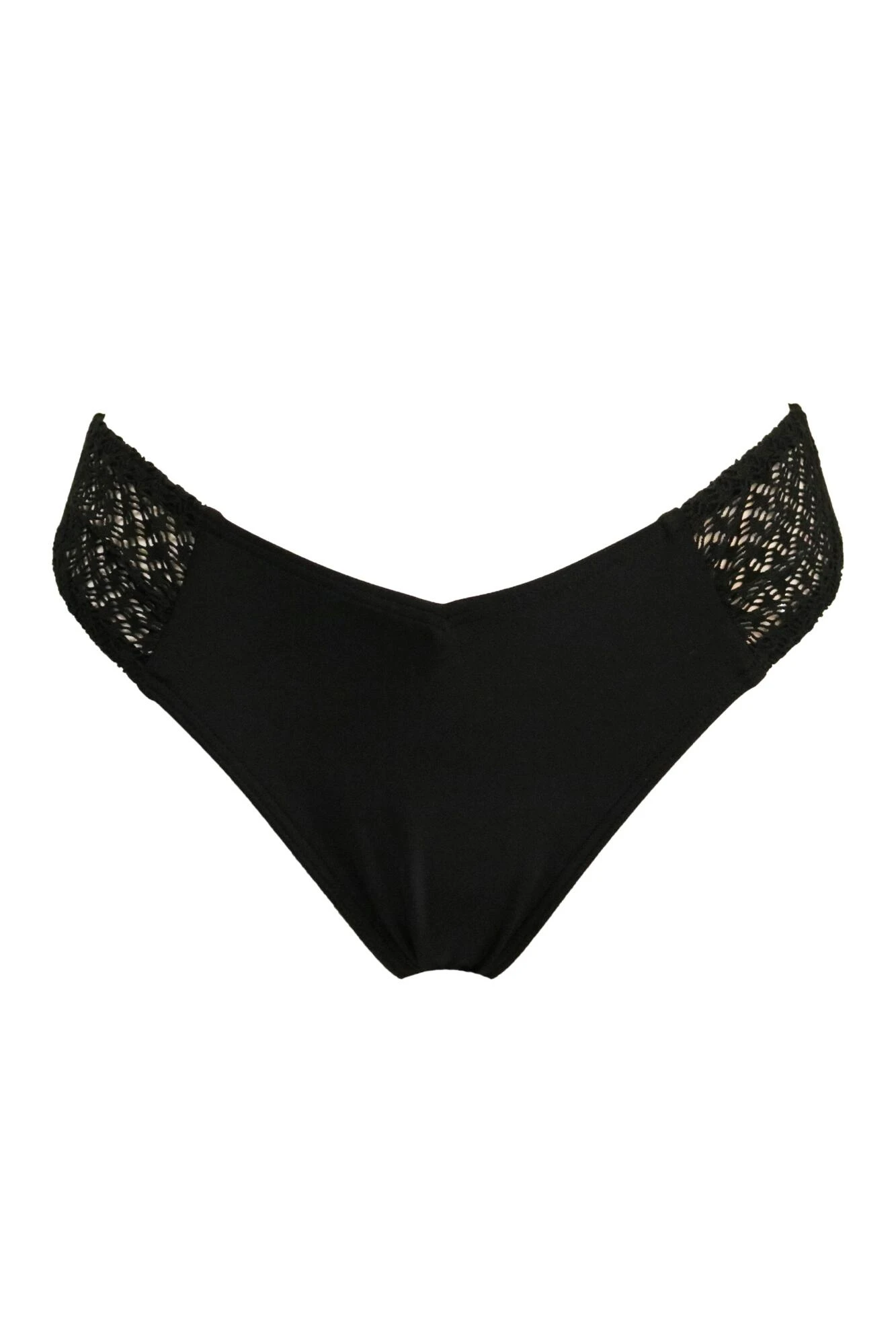 Sahara High Leg Tab V Brief - Black 3 Sahara High Leg Tab V Brief - Black - Image 3