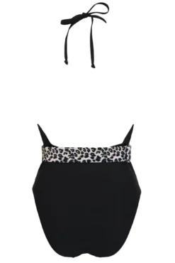 Wild Halter Belted Plunge Control Swimsuit - Black/Leopard 11 Wild Halter Belted Plunge Control Swimsuit - Black/Leopard -Curve by Lingerie 288617 20220621141800