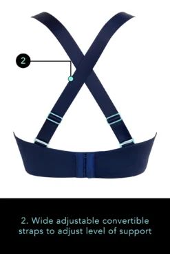 Energy Empower U/W Lightly Padded Convertible Spor - Navy/Aqua -Curve by Lingerie 290733 20220718130500