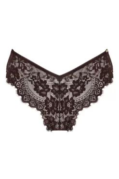 India Eyelash Lace V Brief - Chocolate 6 India Eyelash Lace V Brief - Chocolate -Curve by Lingerie 292259 20220928134600