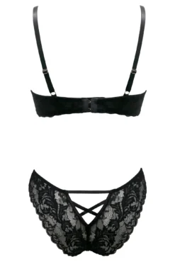 For Your Eyes Only Underwire Crotchless Body - Black -Curve by Lingerie 292961 20220823144200