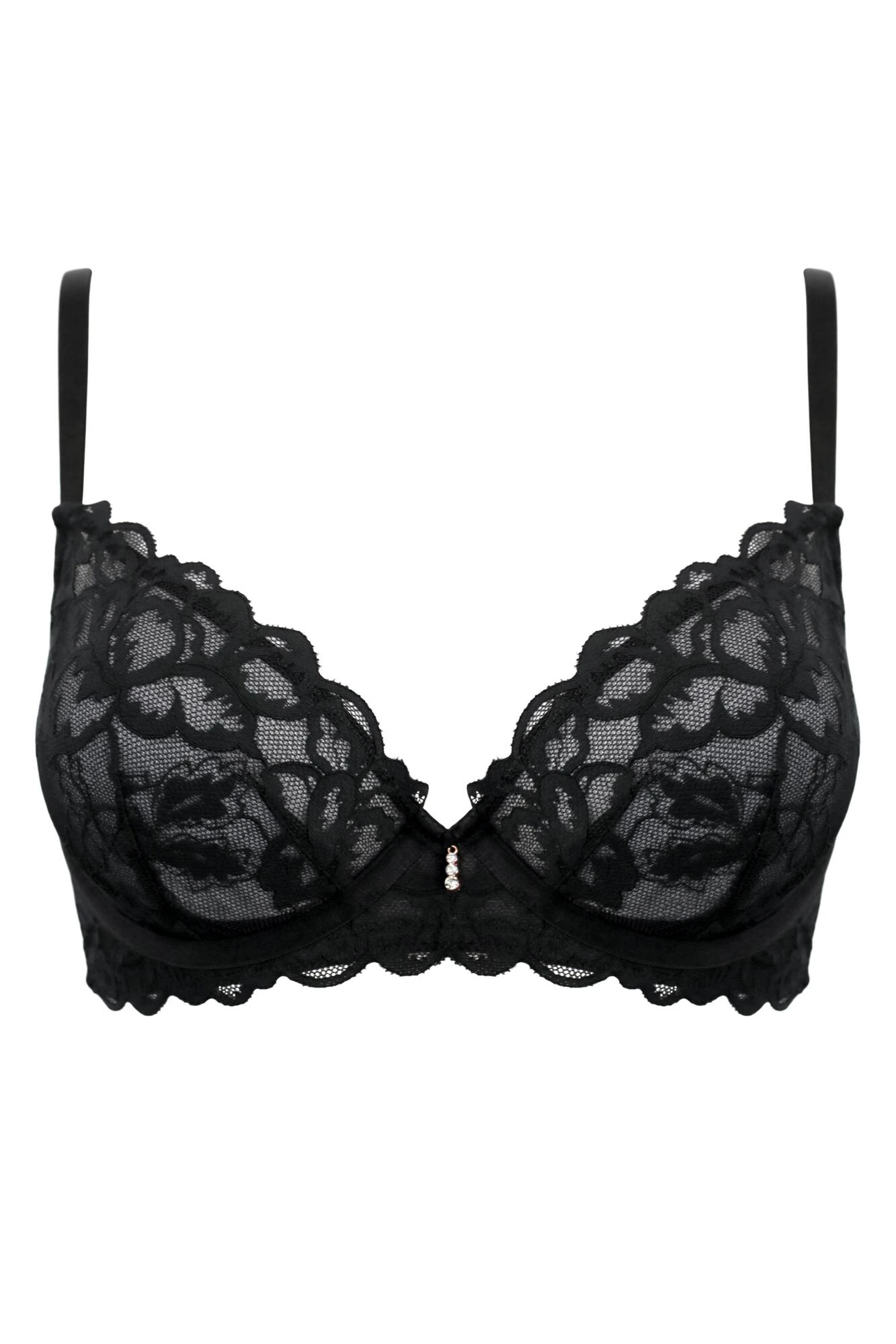 Manhattan Non Pad Plunge Bra - Black 8 Manhattan Non Pad Plunge Bra - Black - Image 8