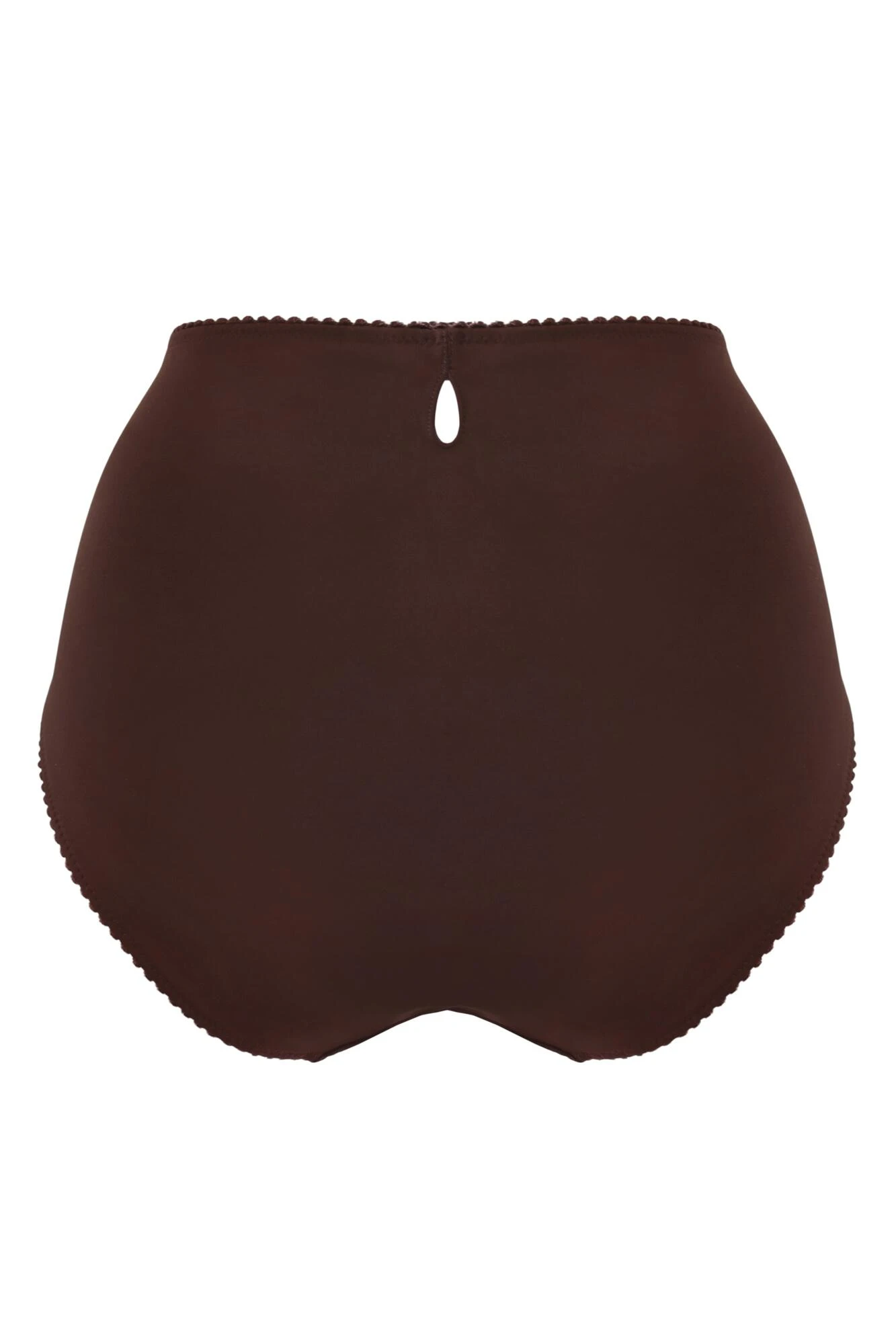 St Tropez High Waist Deep Brief - Chocolate/Red 4 St Tropez High Waist Deep Brief - Chocolate/Red - Image 4