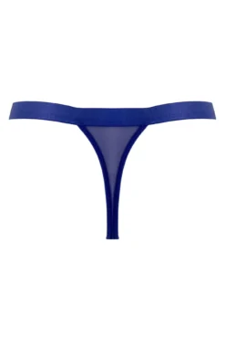 India Embroidery Thong - Blue -Curve by Lingerie 296419 20221118153500
