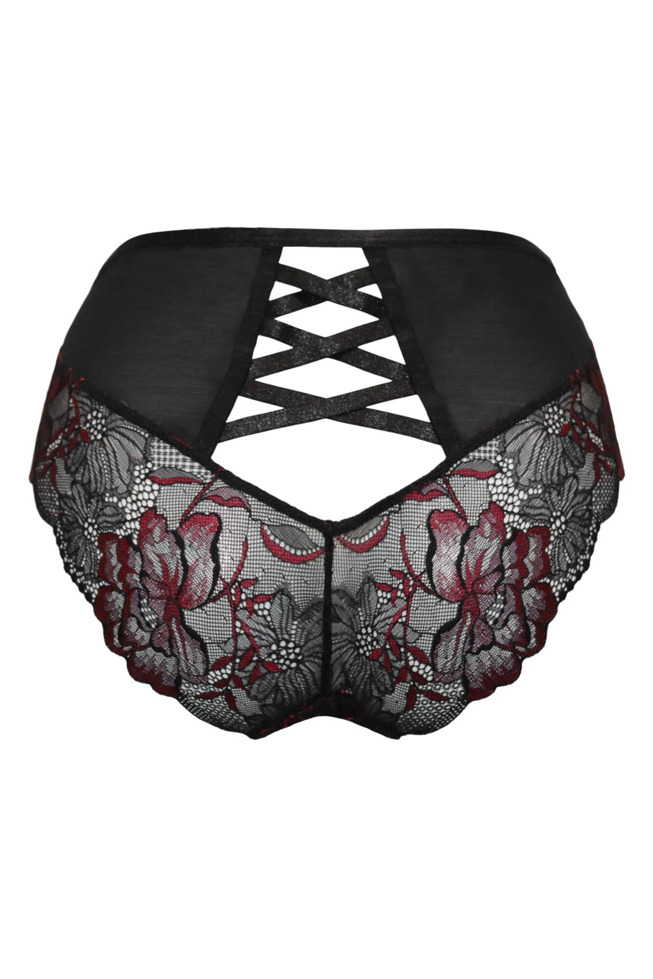 After Hours High Waist Brief - Red/Black 6 After Hours High Waist Brief - Red/Black - Image 6