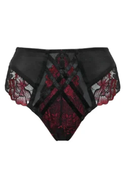 After Hours High Waist Brief - Red/Black 10 After Hours High Waist Brief - Red/Black -Curve by Lingerie 297348 20221011105600