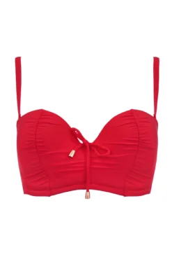 Santa Cruz Strapless Lightly Padded Underwired Top - Red 14 Santa Cruz Strapless Lightly Padded Underwired Top - Red -Curve by Lingerie 298326 20230328140700