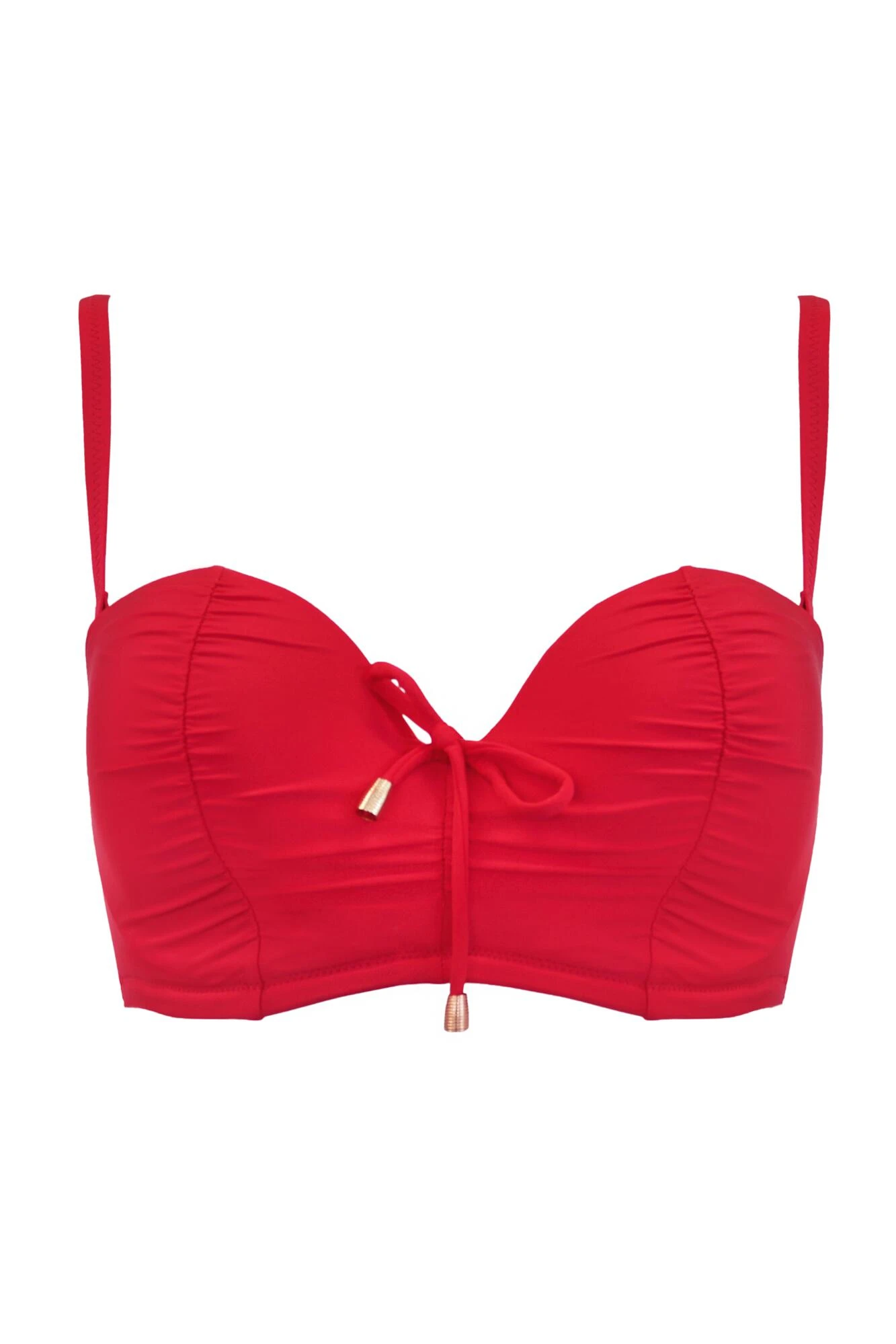 Santa Cruz Strapless Lightly Padded Underwired Top - Red 7 Santa Cruz Strapless Lightly Padded Underwired Top - Red - Image 7