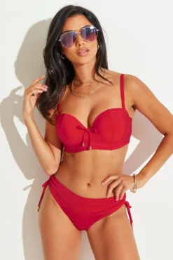 Santa Cruz Strapless Lightly Padded Underwired Top - Red 11 Santa Cruz Strapless Lightly Padded Underwired Top - Red -Curve by Lingerie 298328 20230328140700
