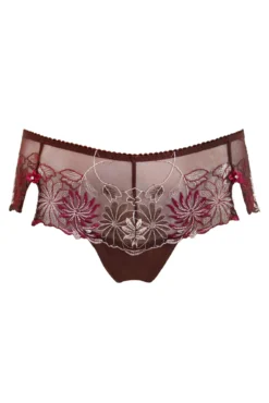 St Tropez Full Cup Set - Chocolate/Red -Curve by Lingerie 298450 20221013130700
