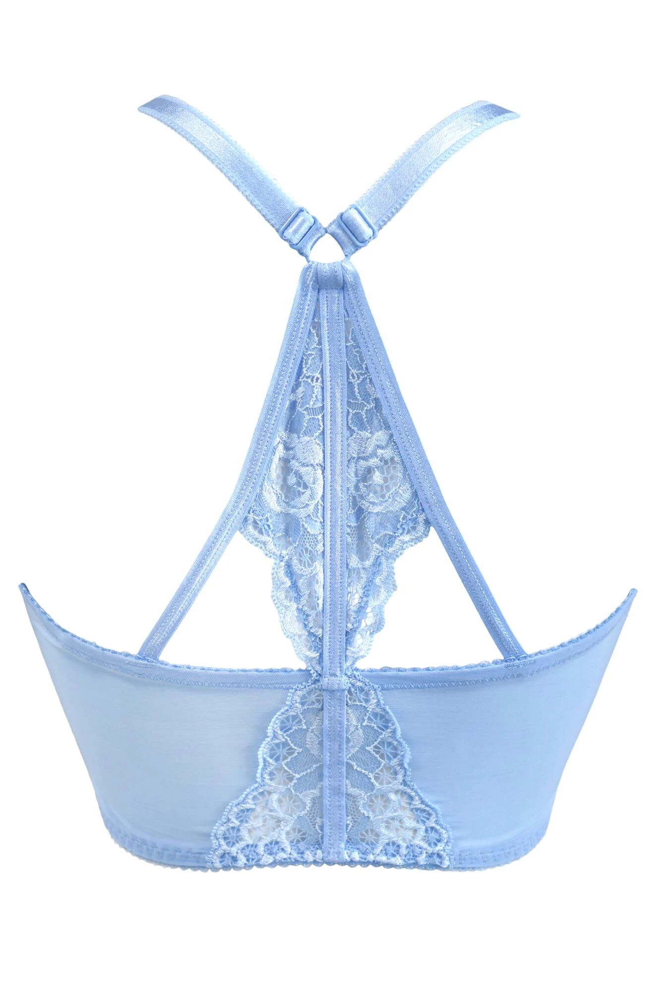 Opulence Front Fastening Set - Powder Blue/Cream 5 Opulence Front Fastening Set - Powder Blue/Cream - Image 5