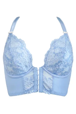 Opulence Front Fastening Set - Powder Blue/Cream 10 Opulence Front Fastening Set - Powder Blue/Cream -Curve by Lingerie 298495 20221013141500