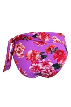 Getaway Fold Over Tie Brief - Ultraviolet Floral -Curve by Lingerie 299229 20221128151800